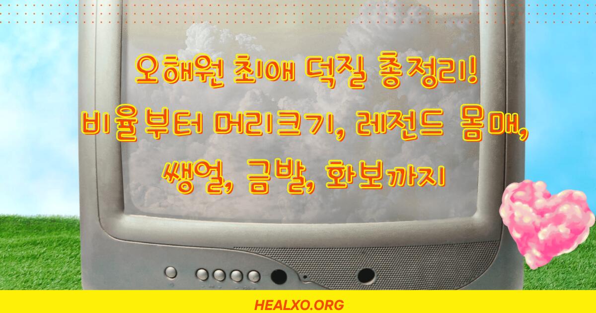 오해원 비율부터 머리크기, 레전드 몸매, 쌩얼, 금발, 화보까지 최애 덕질 총정리!